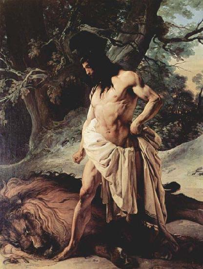 Francesco Hayez Samson and the Lion